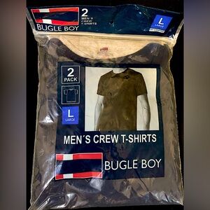 NEW Bugle Boy Men’s 2-Pack Crew TShirt Large